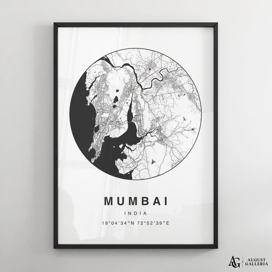 Mumbai Minimalist Map