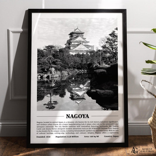 Nagoya Black & White City Print