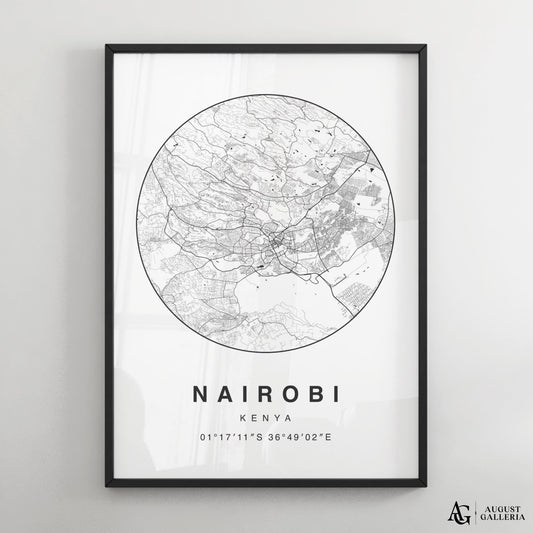 Nairobi Minimalist Map