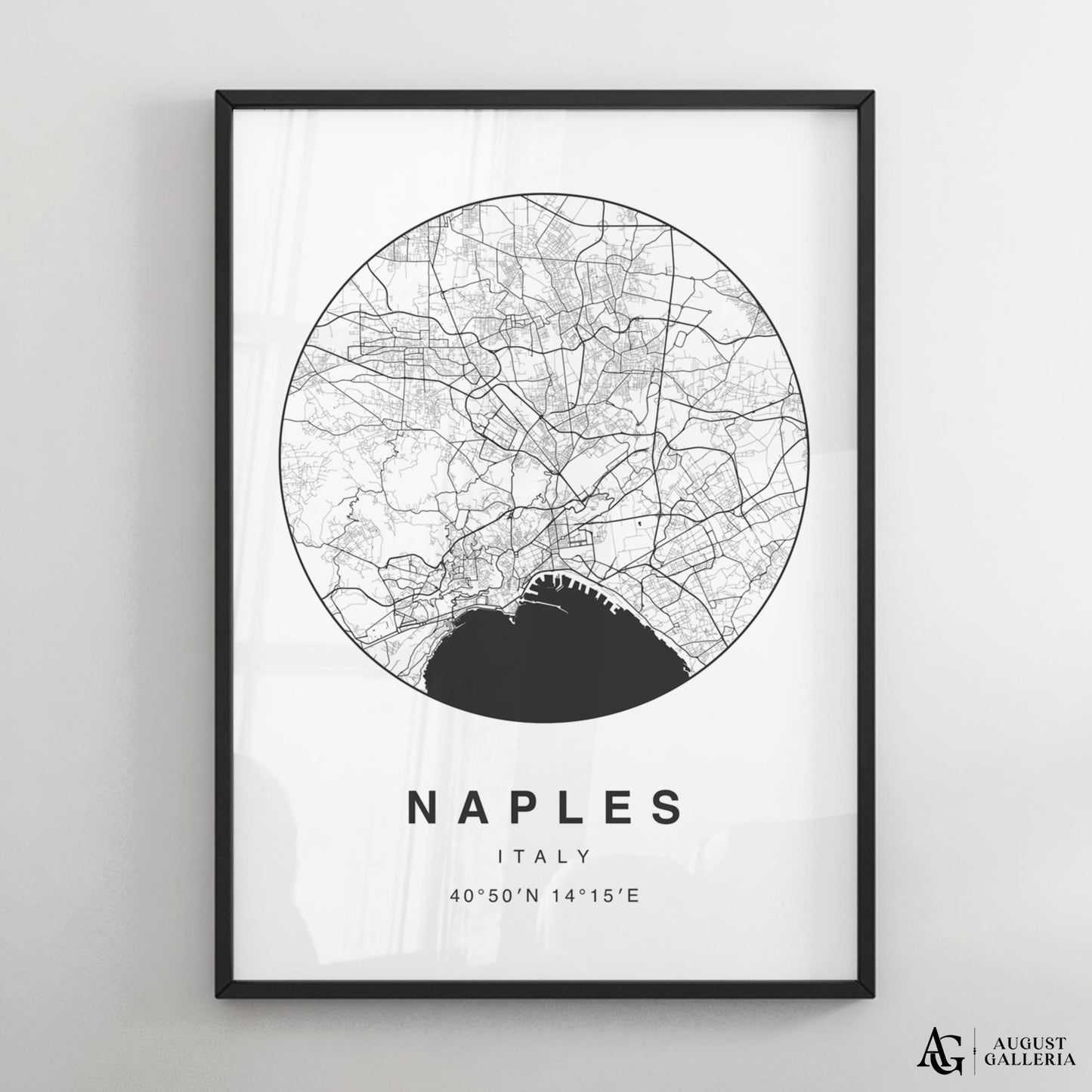 Naples Minimalist Map