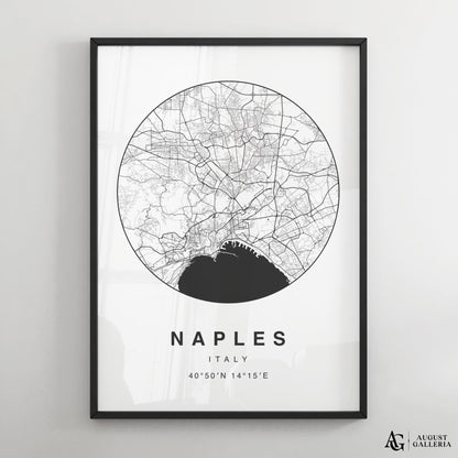 Naples Minimalist Map