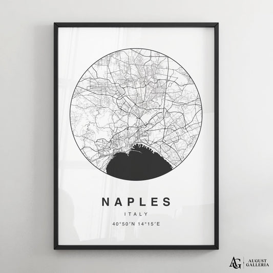 Naples Minimalist Map