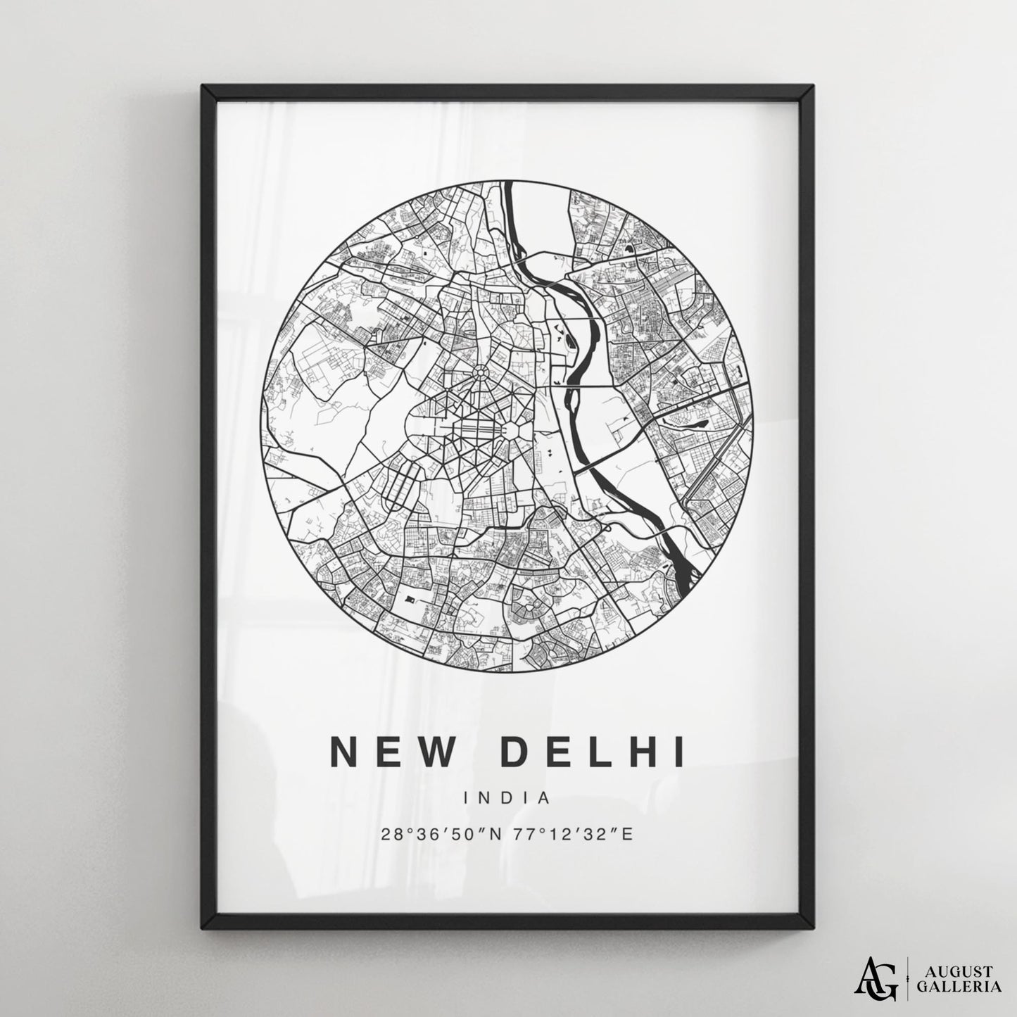 New Delhi Minimalist Map