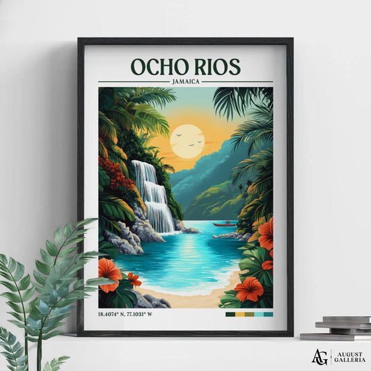Ocho Rios Retro Travel Print