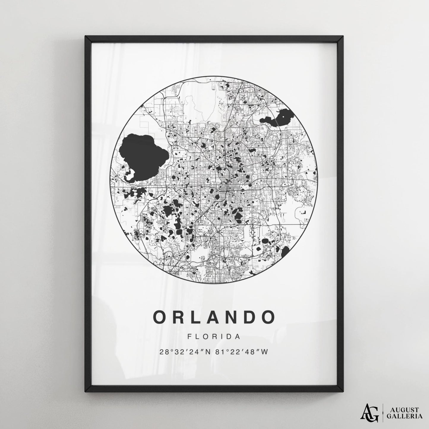 Orlando Minimalist Map