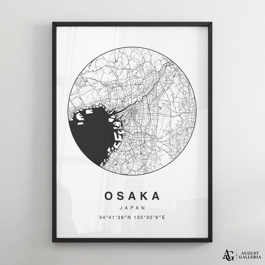 Osaka Minimalist Map
