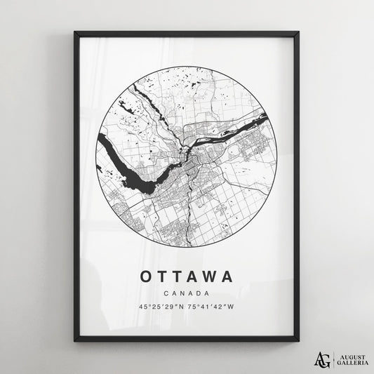 Ottawa Minimalist Map