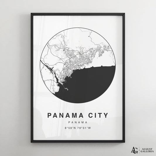 Panama City Minimalist Map