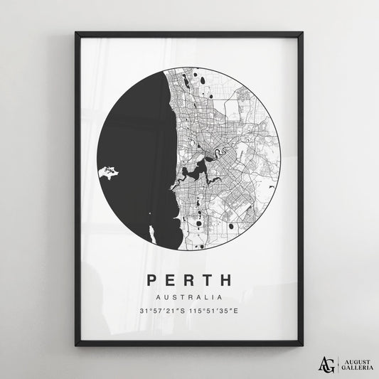 Perth Minimalist Map
