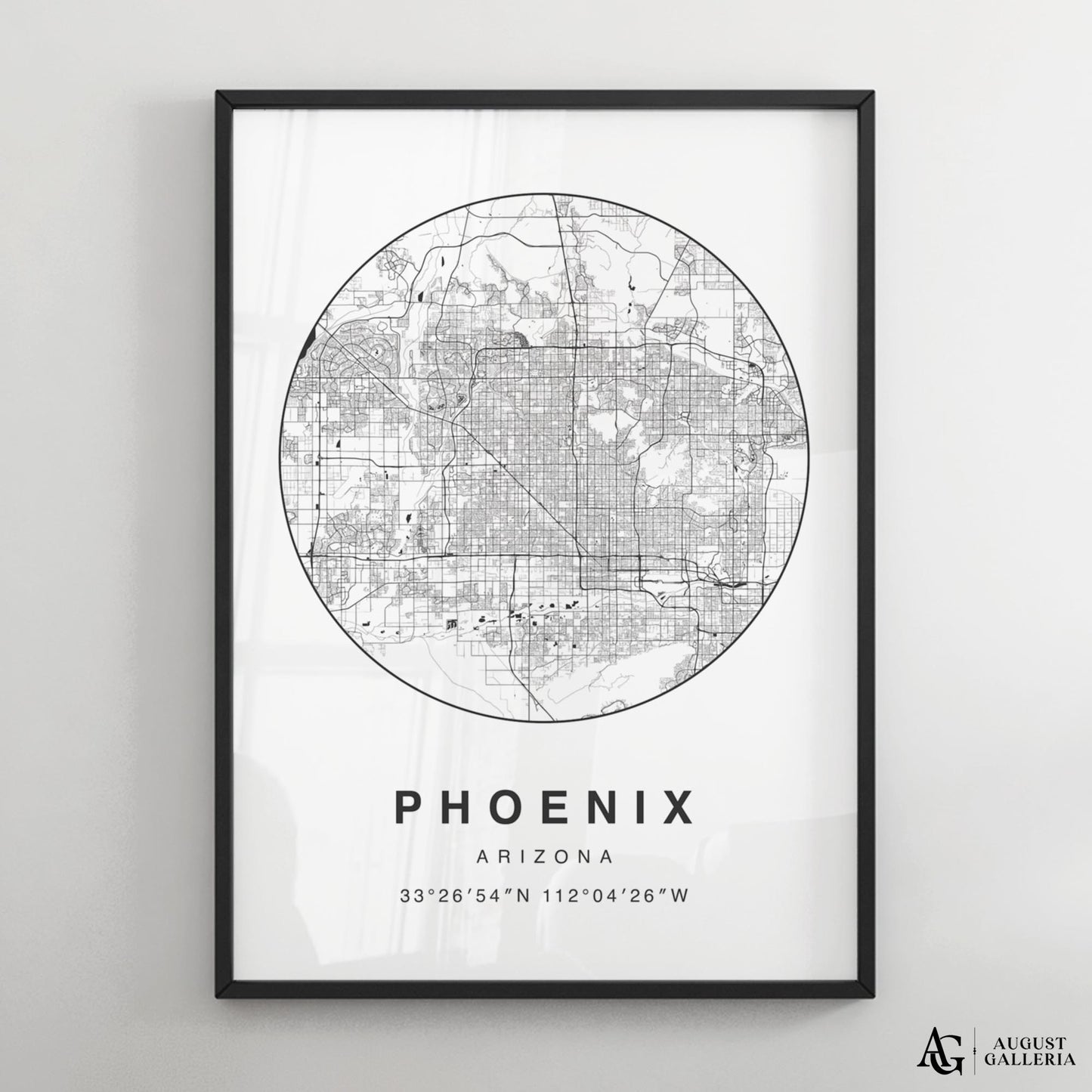 Phoenix Minimalist Map