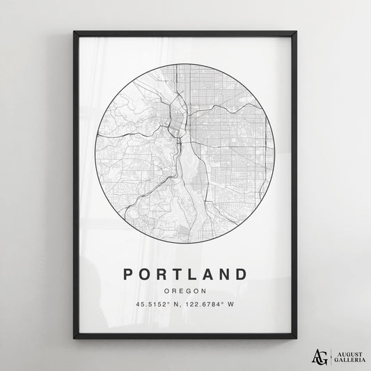 Portland Minimalist Map