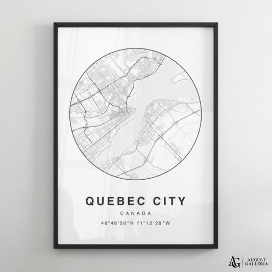 Quebec City Minimalist Map