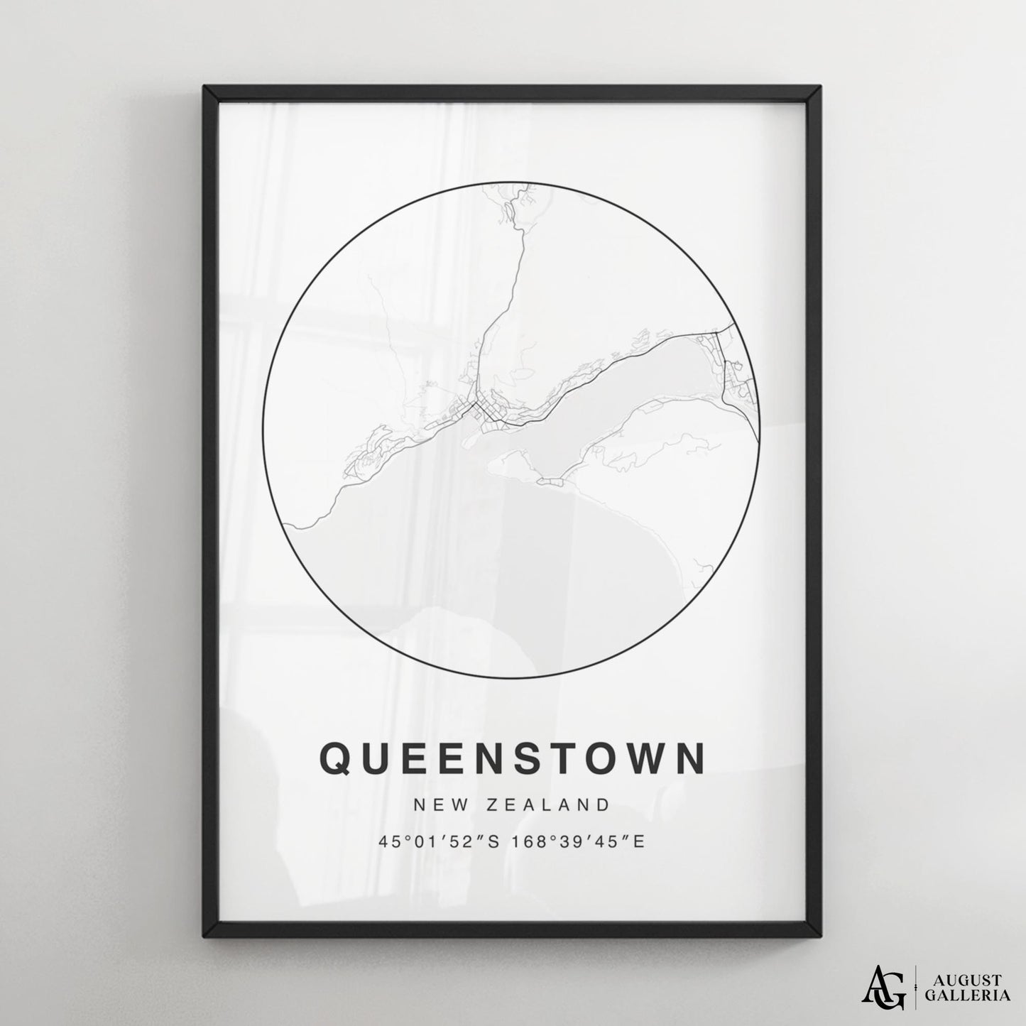 Queenstown Minimalist Map