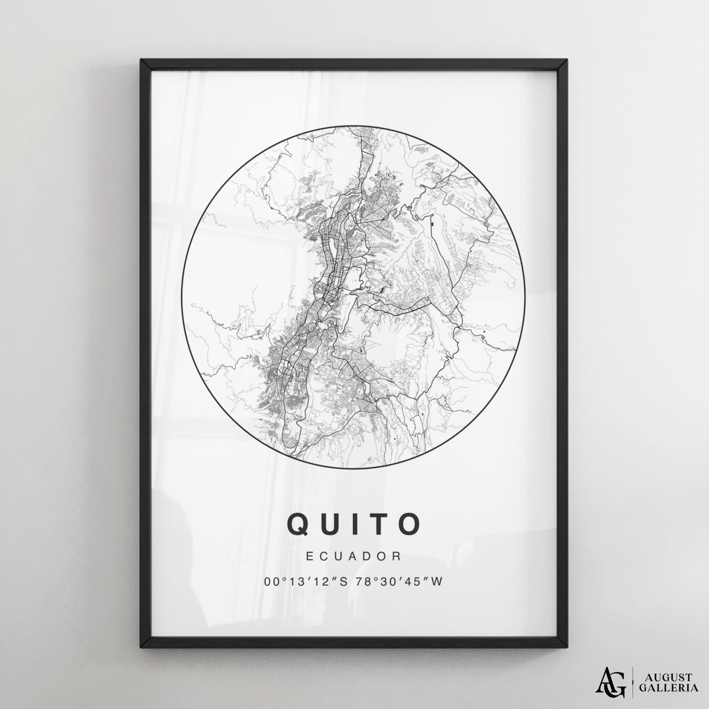 Quito Minimalist Map