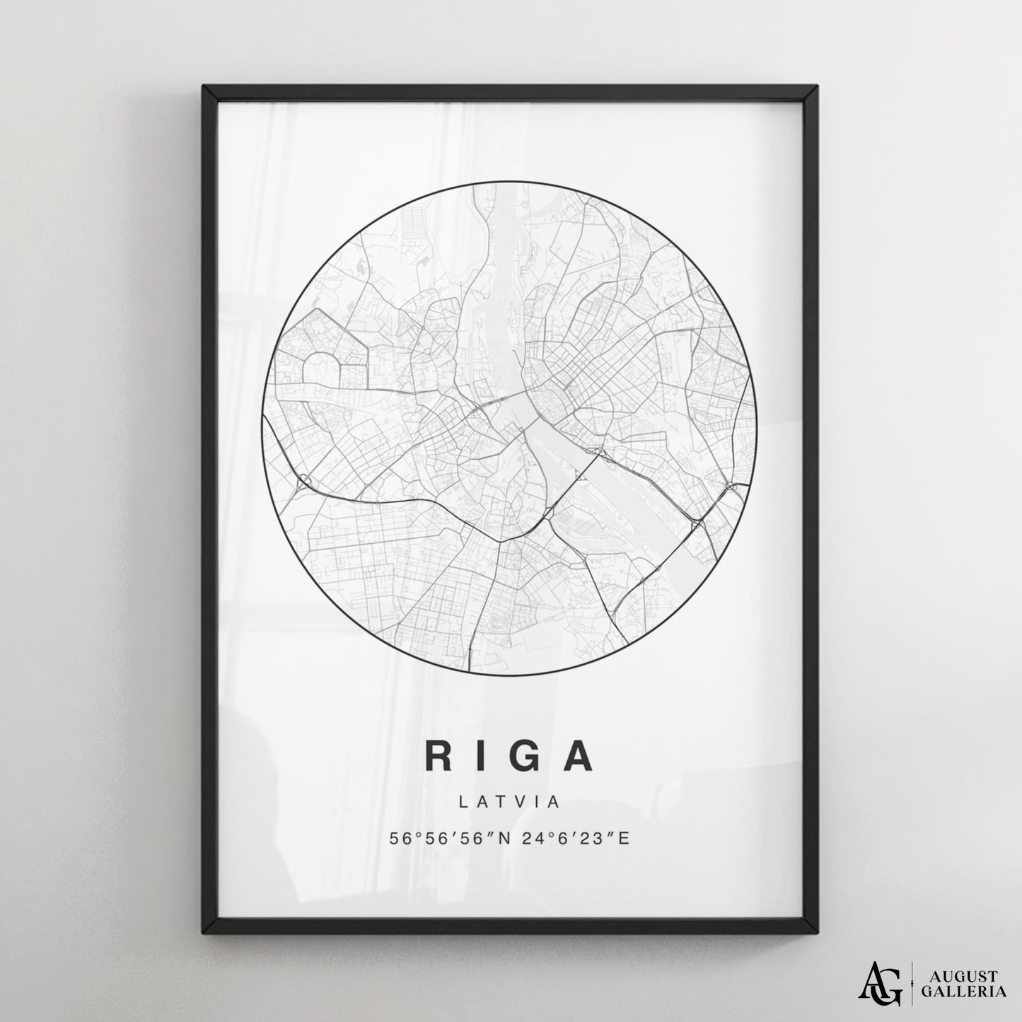 Riga Minimalist Map