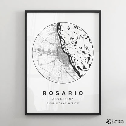 Rosario Minimalist Map