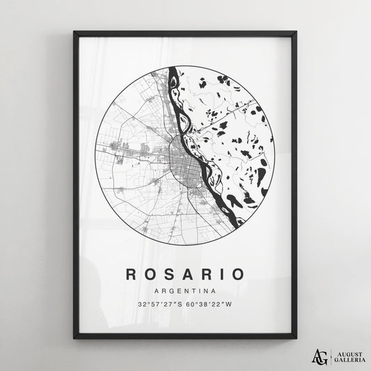 Rosario Minimalist Map