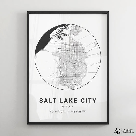 Salt Lake City Minimalist Map