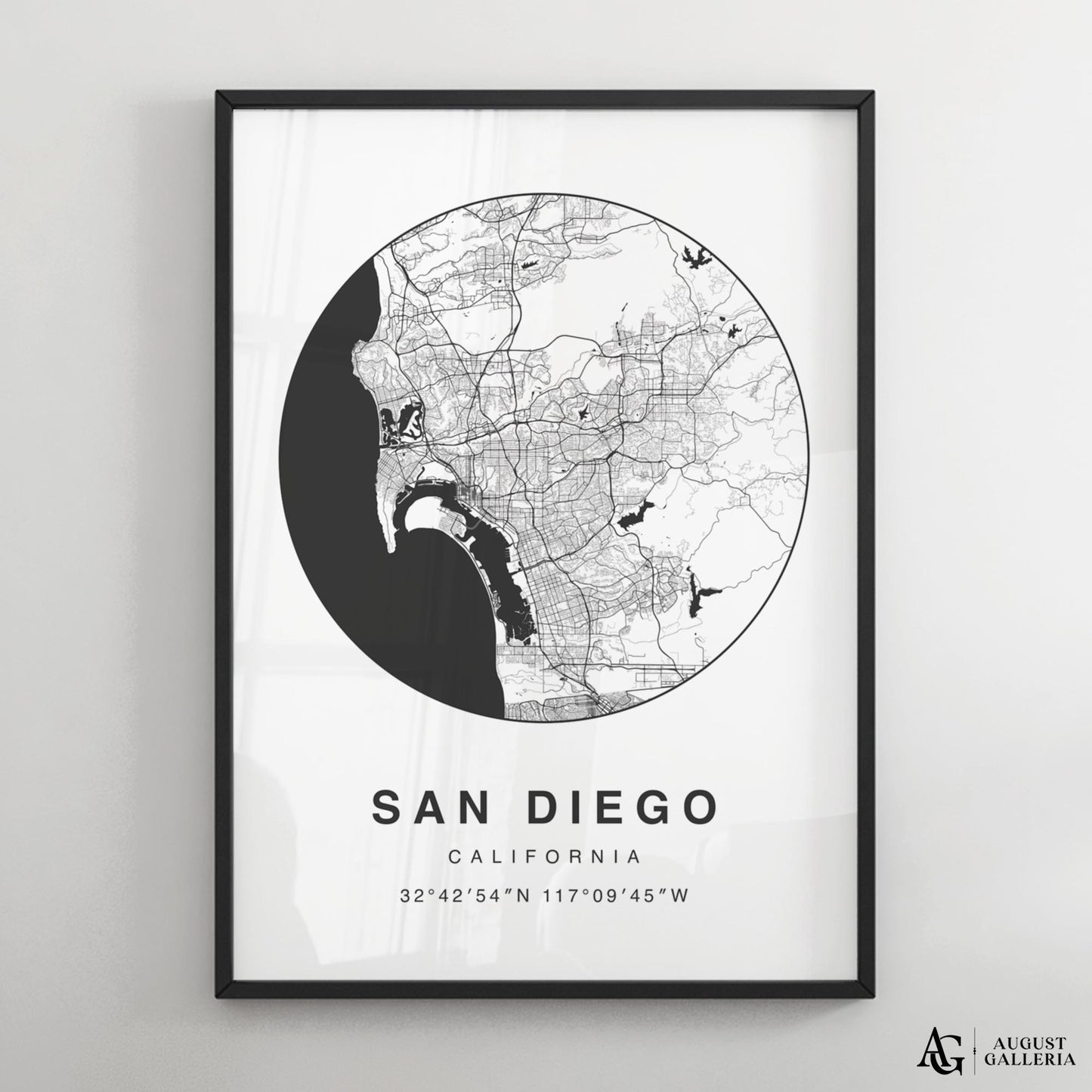 San Diego Minimalist Map