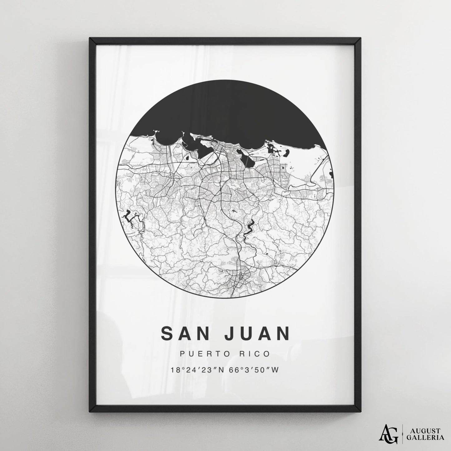 San Juan Minimalist Map