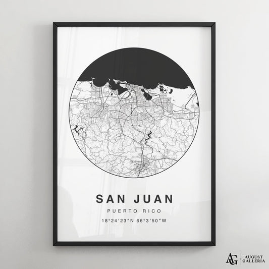 San Juan Minimalist Map