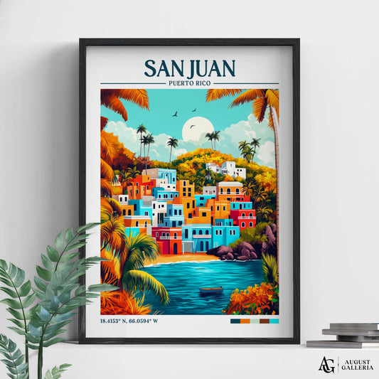San Juan Retro Travel Print