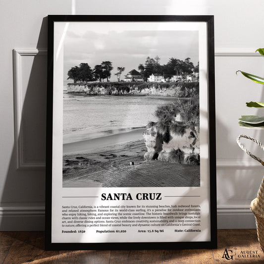 Santa Cruz Black & White City Print