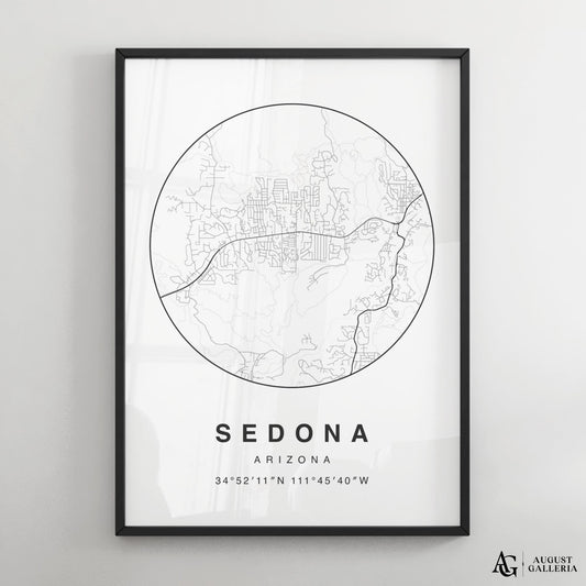 Sedona Minimalist Map