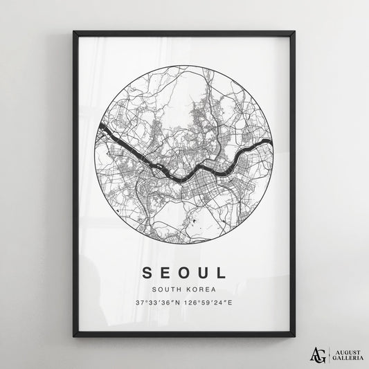 Seoul Minimalist Map