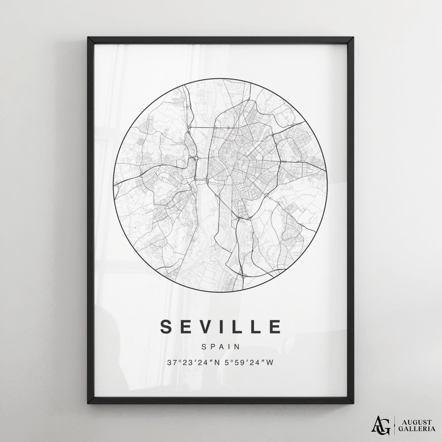 Seville Minimalist Map