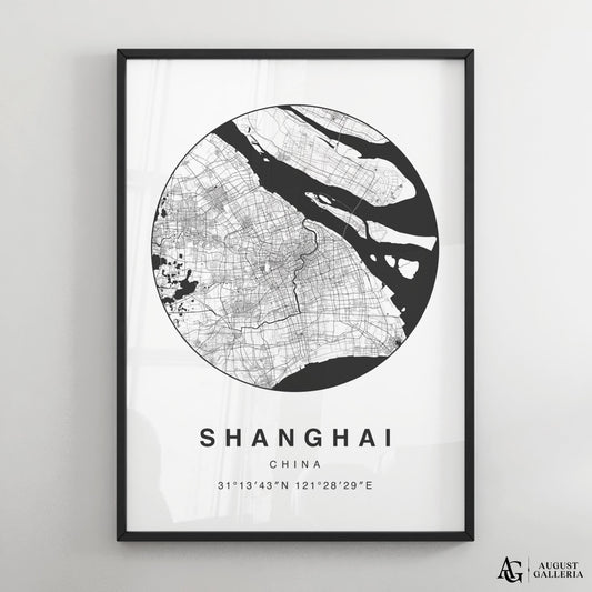 Shanghai Minimalist Map