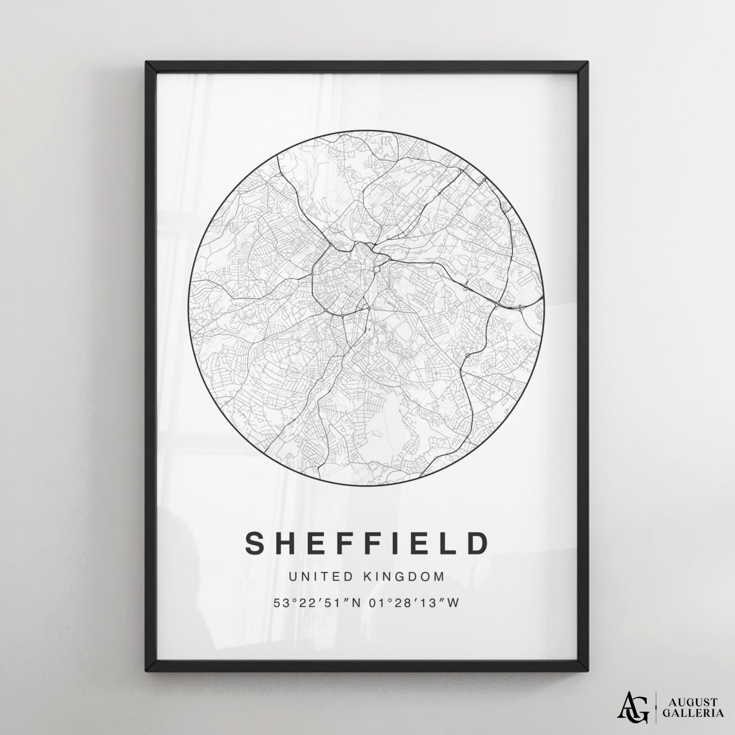 Sheffield Minimalist Map