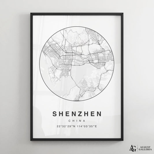 Shenzhen Minimalist Map