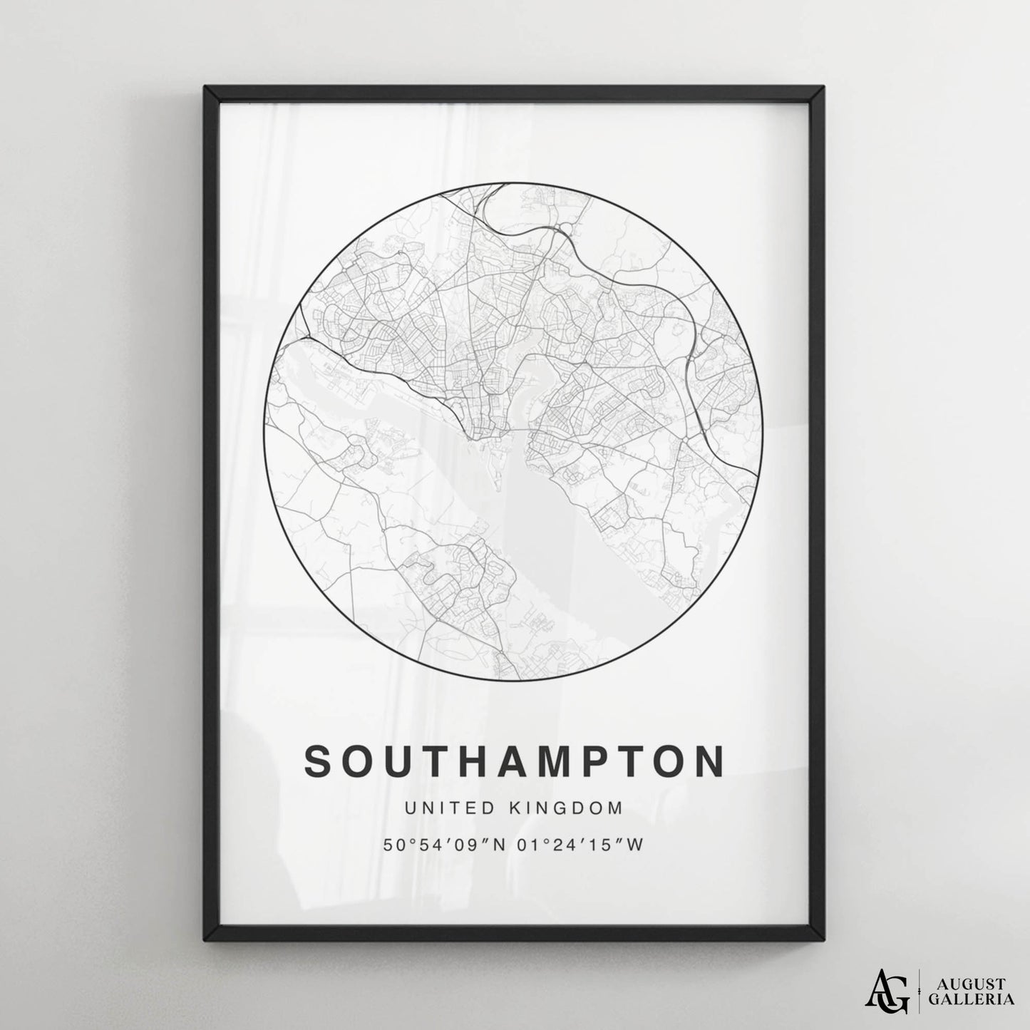 Southampton Minimalist Map