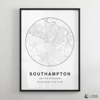 Southampton Minimalist Map