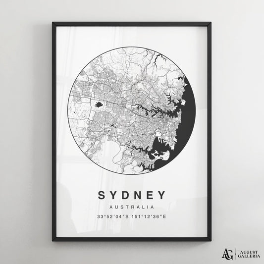 Sydney Minimalist Map