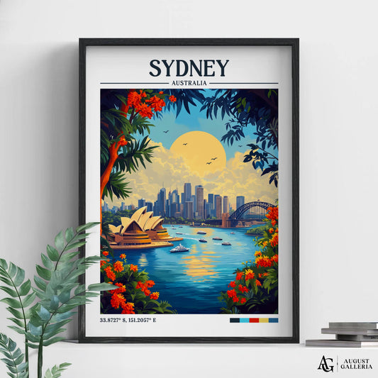Sydney Retro Travel Print