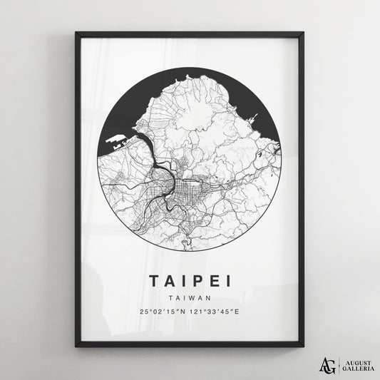 Taipei Minimalist Map