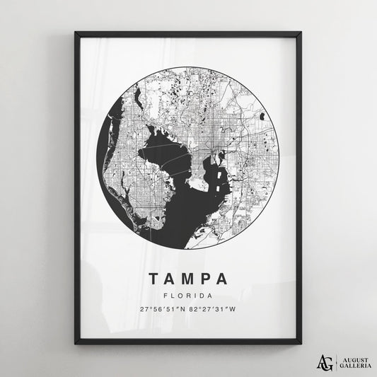 Tampa Minimalist Map