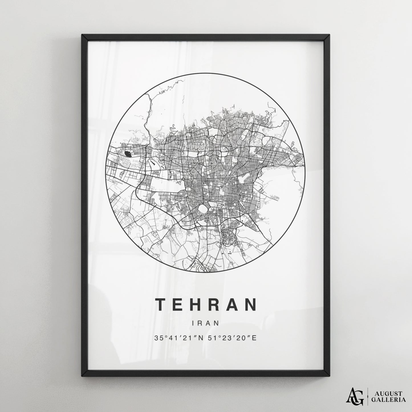 Tehran Minimalist Map