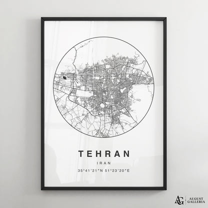 Tehran Minimalist Map