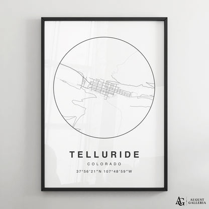 Telluride Minimalist Map