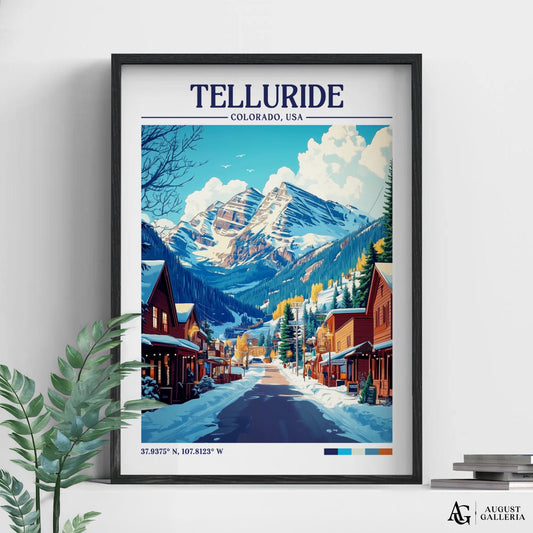 Telluride Colorado Travel Print