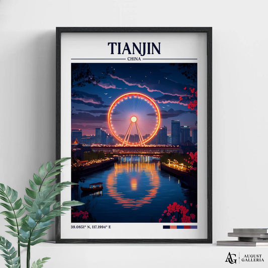 Tianjin China Travel Print