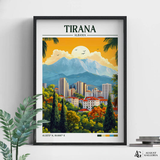 Tirana Albania Travel Print
