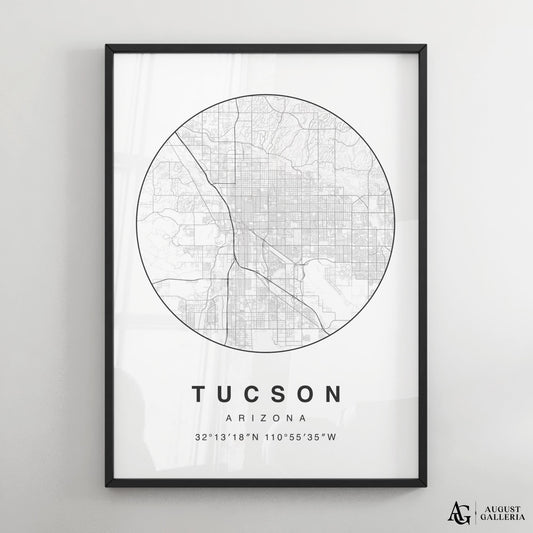 Tucson Minimalist Map