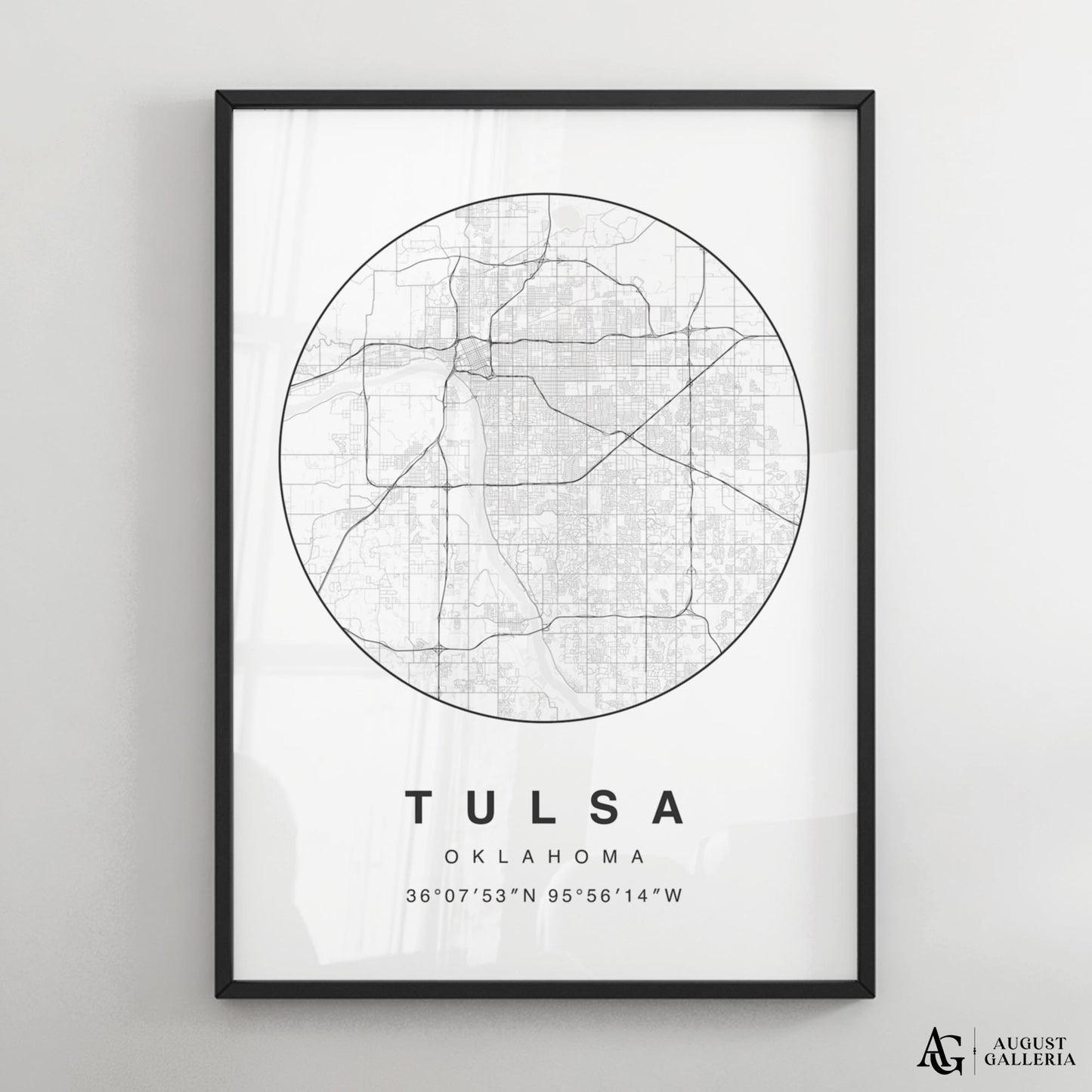 Tulsa Minimalist Map