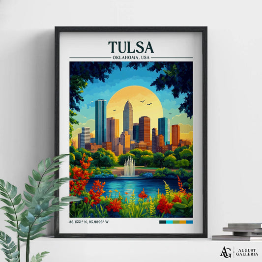 Tulsa Oklahoma Travel Print