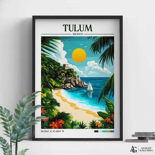 Tulum Mexico Travel Print