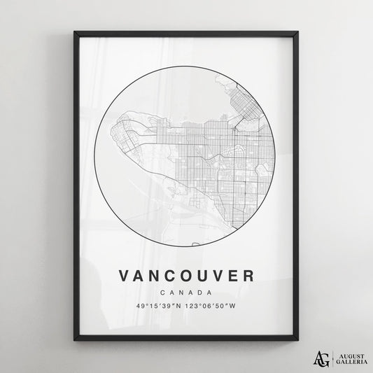 Vancouver Minimalist Map
